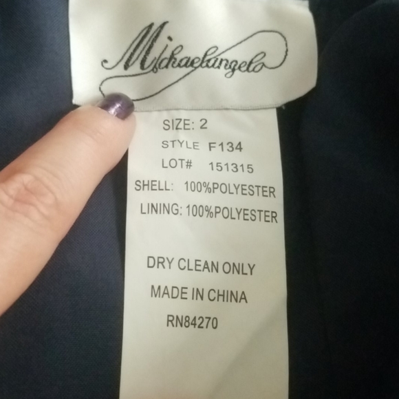 Michealangelo Navy Blue Formal Gown - Picture 7 of 7